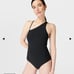 Sweaty Betty Fiji Xtra Life Asymmetric Swimsuit Black Womens Size Medium