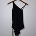 Sweaty Betty Fiji Xtra Life Asymmetric Swimsuit Black Womens Size Medium