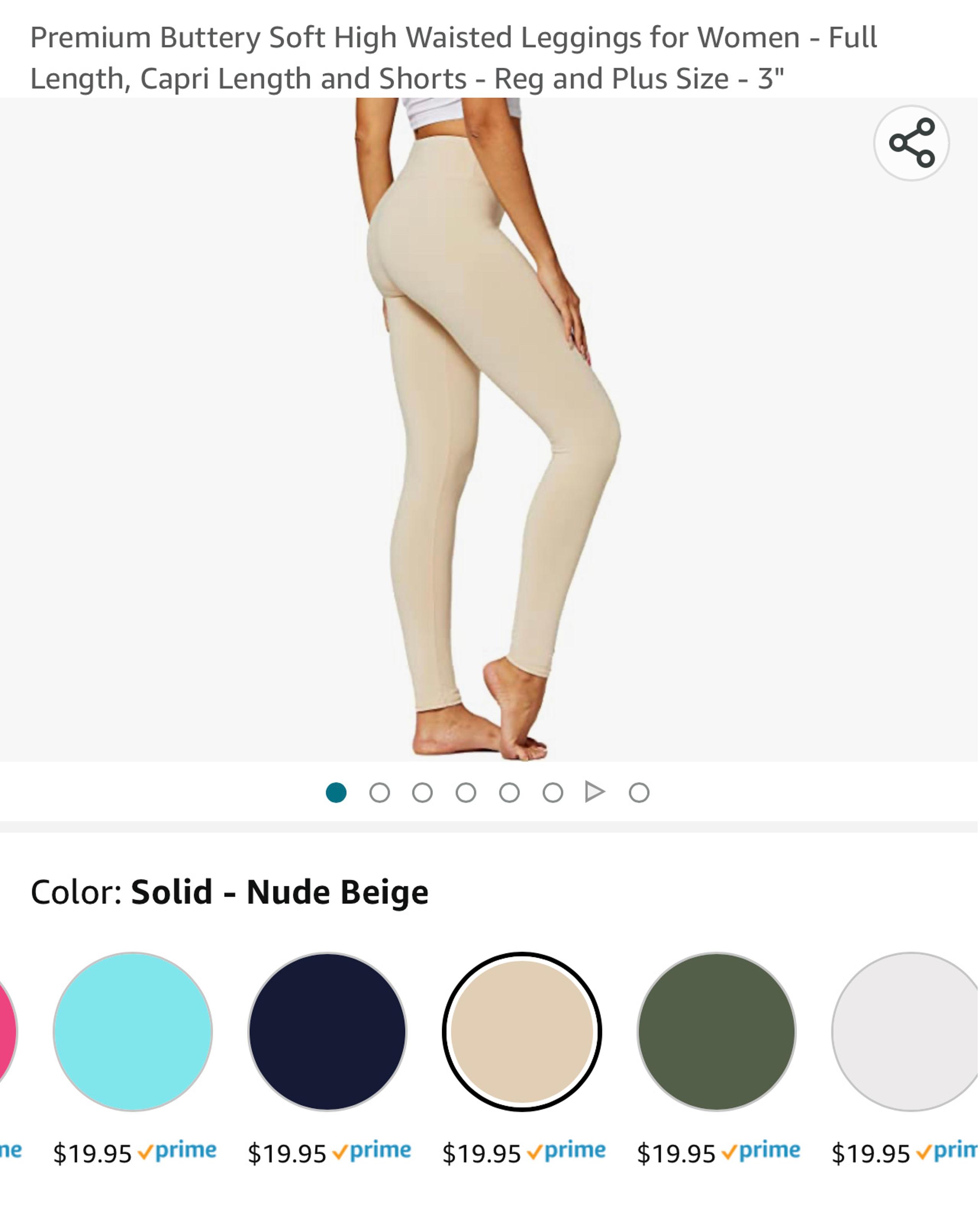 Amazon cream colored leggings