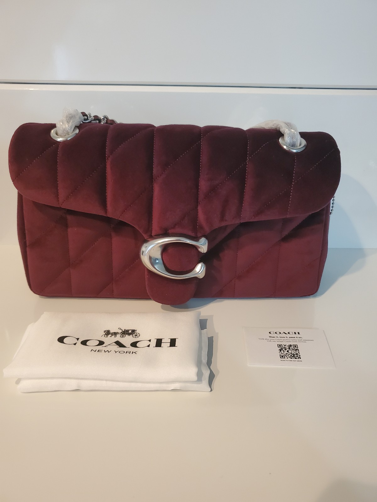 Brand New Authentic Coach Tabby Shoulder Bag 26 With Quilting