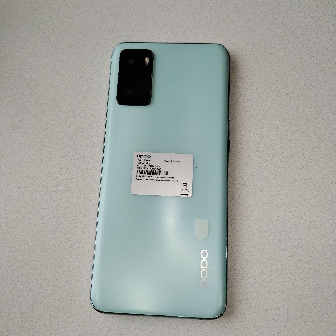 OPPO a55s 5G Smartphone, Mint Green