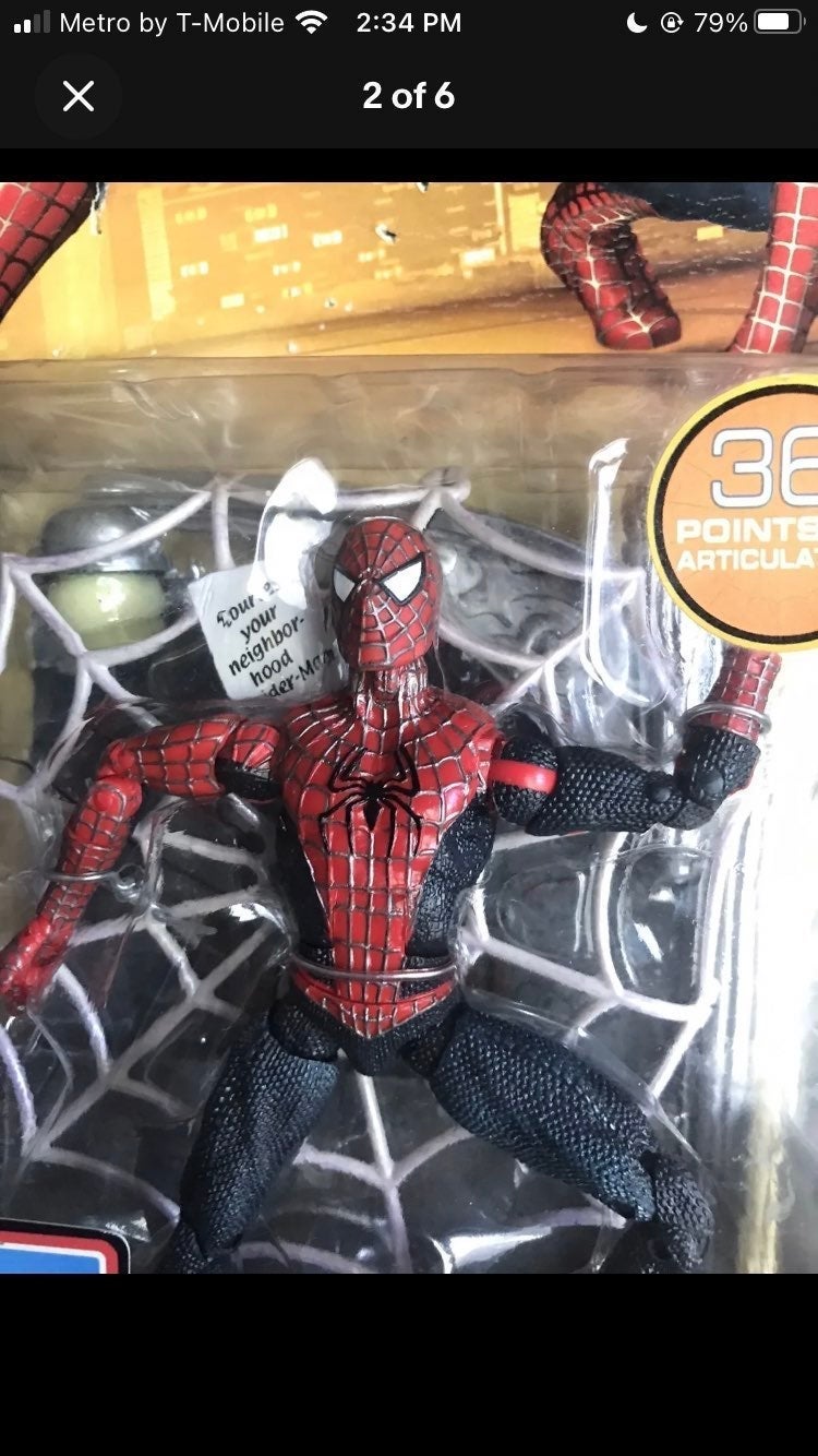 Spider man 2 web trap action figure 2004