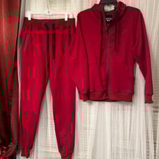 OOOG MEN Hoodie Jogger Set RED A XL 9