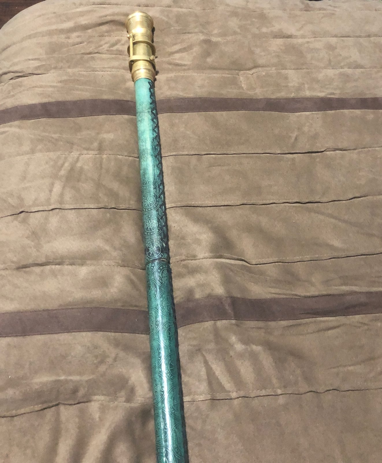 Vintage style Cane 14k gold