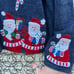 Vintage Y2K Tiara International Jolly Santa Cardigan Sweater Christmas Winter XL