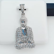 925 Sterling Silver Cubic Zirconia Pendant, UU1P6A6048