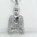 925 Sterling Silver Cubic Zirconia Pendant, UU1P6A6048