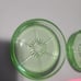 Federal Glass Co. Uranium Glass Coasters - set of 2