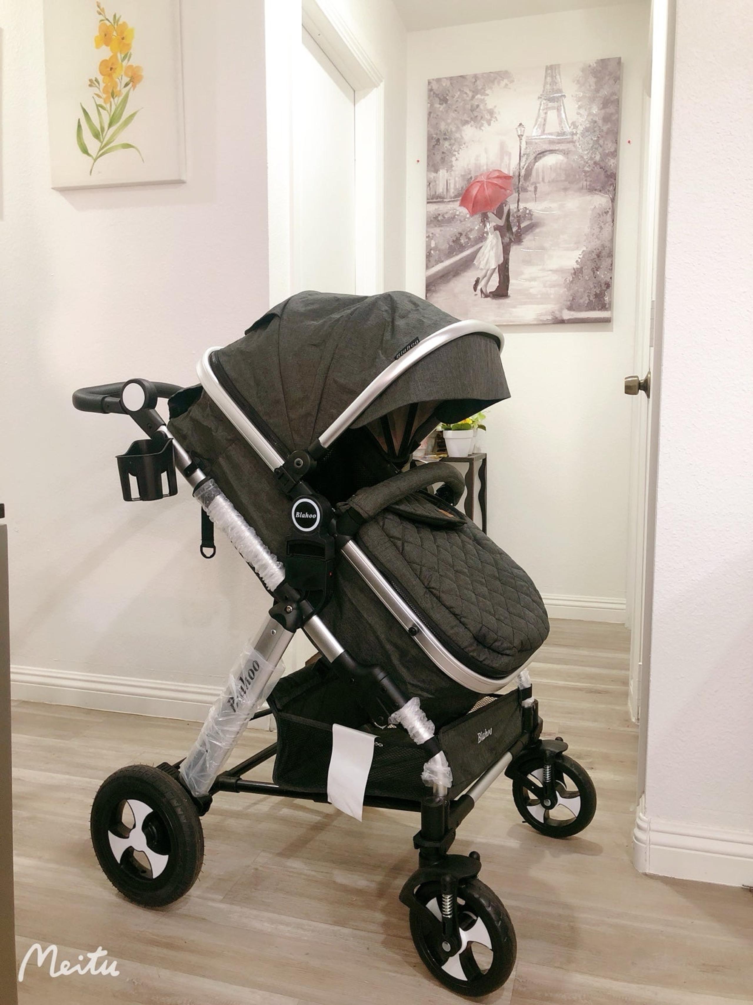 brand new baby folding stroller+ toddler 2 in 1 , new born to 3 years .