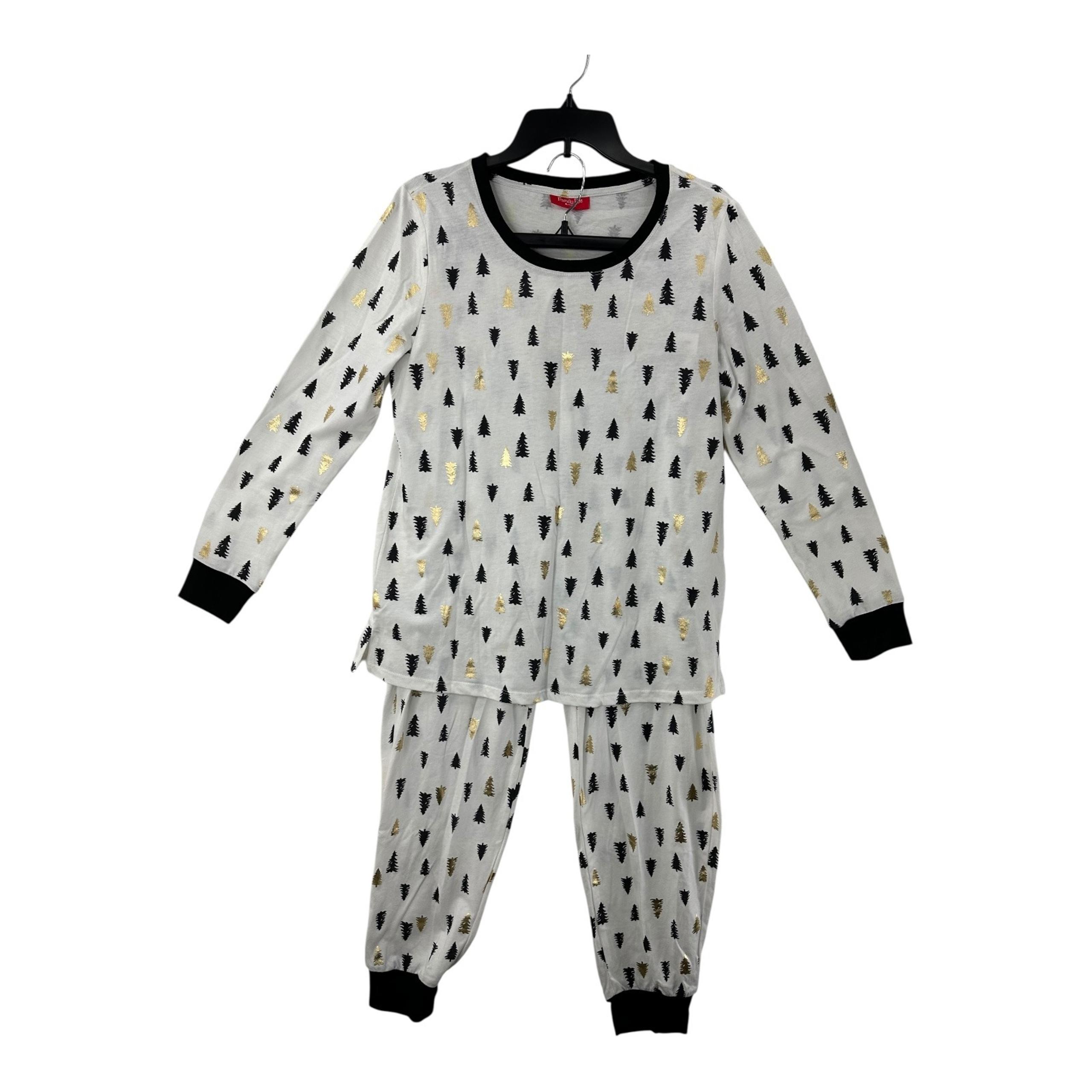 Family PJ Christmas Tree Pajama Set Holiday Loungewear Sleepwear Medium