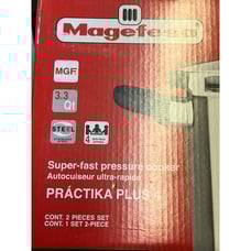 Practika Plus 3.3 Qt. Stainless Steel Stovetop Pressure Cooker OPEN BOX