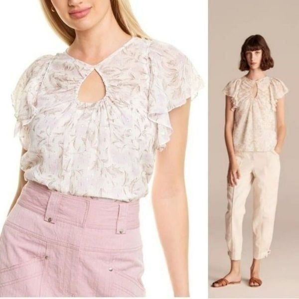 Rebecca Taylor Zadie Fleur Ruffle Sleeve