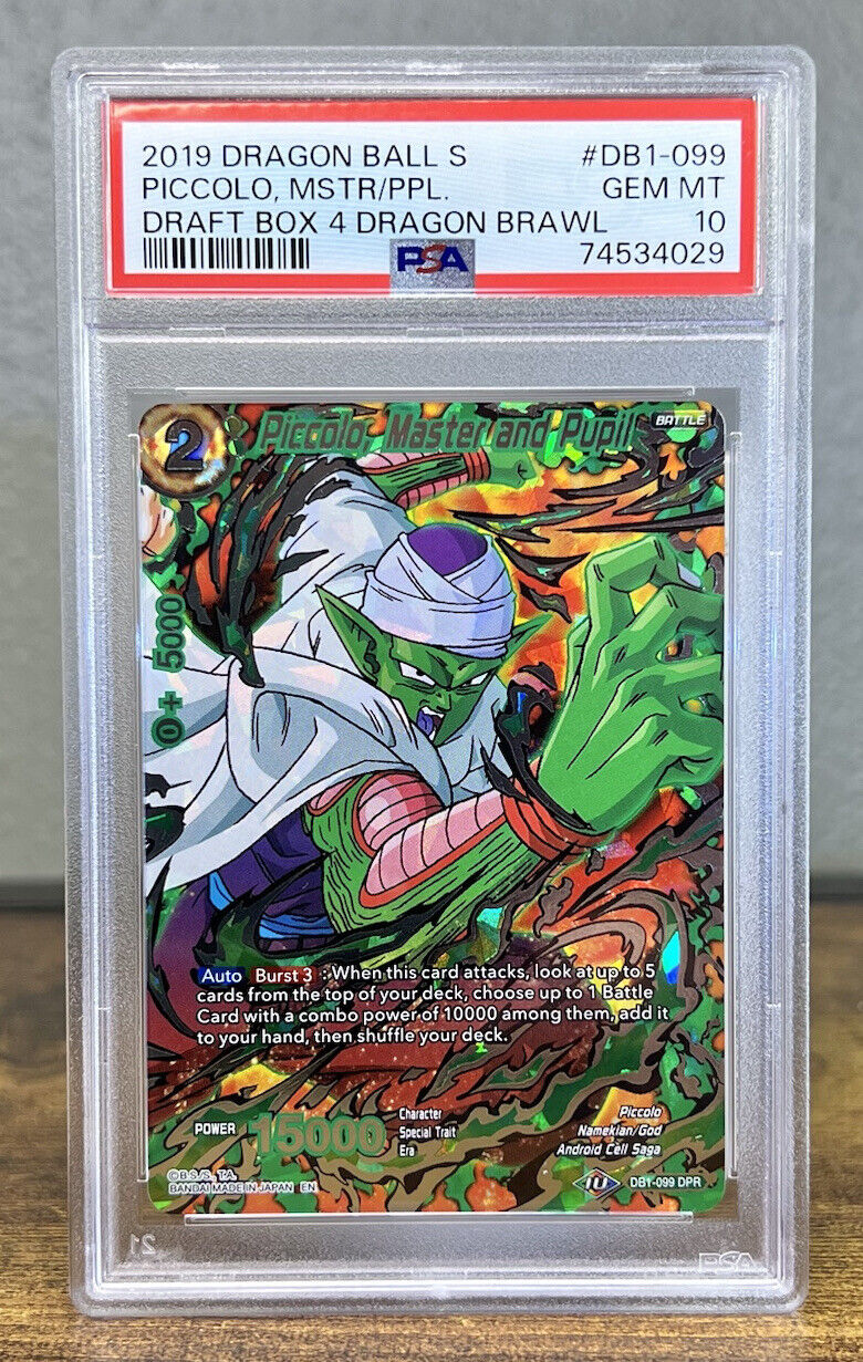 Dragon Ball Super Piccolo, Master and Pupil DB1-099 Duo Power Rare PSA 10 GEM MT