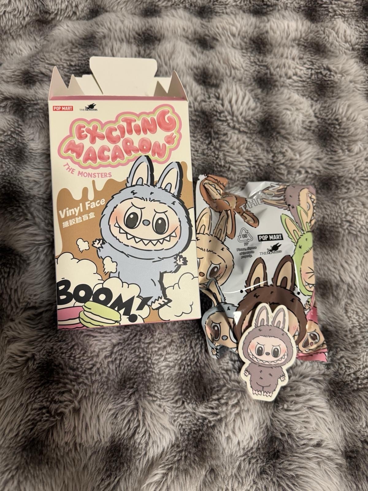 Sesame Bean - The Monsters Labubu Exciting Macaron by Pop