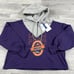Women's M WEAR by Erin Andrews Purple Phoenix Suns Pieced Quarter-Zip Hoodie