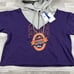 Women's M WEAR by Erin Andrews Purple Phoenix Suns Pieced Quarter-Zip Hoodie