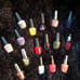 LOT OF 55 NAIL POLISH BOTTLES