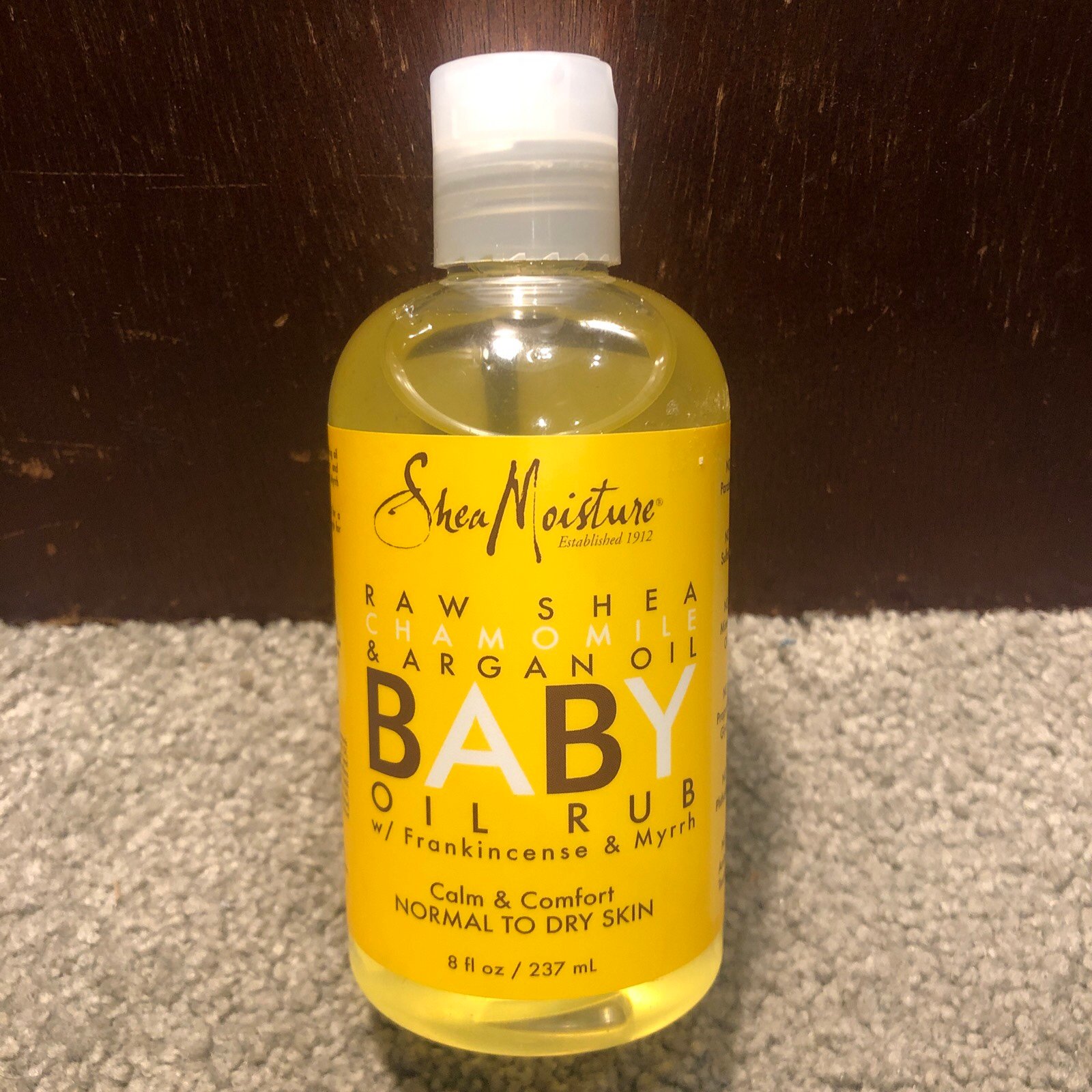 Shea Moisture Raw Shea Chamomile Argan Baby Oil Rub w/ Frankincense Myrrh, 8oz