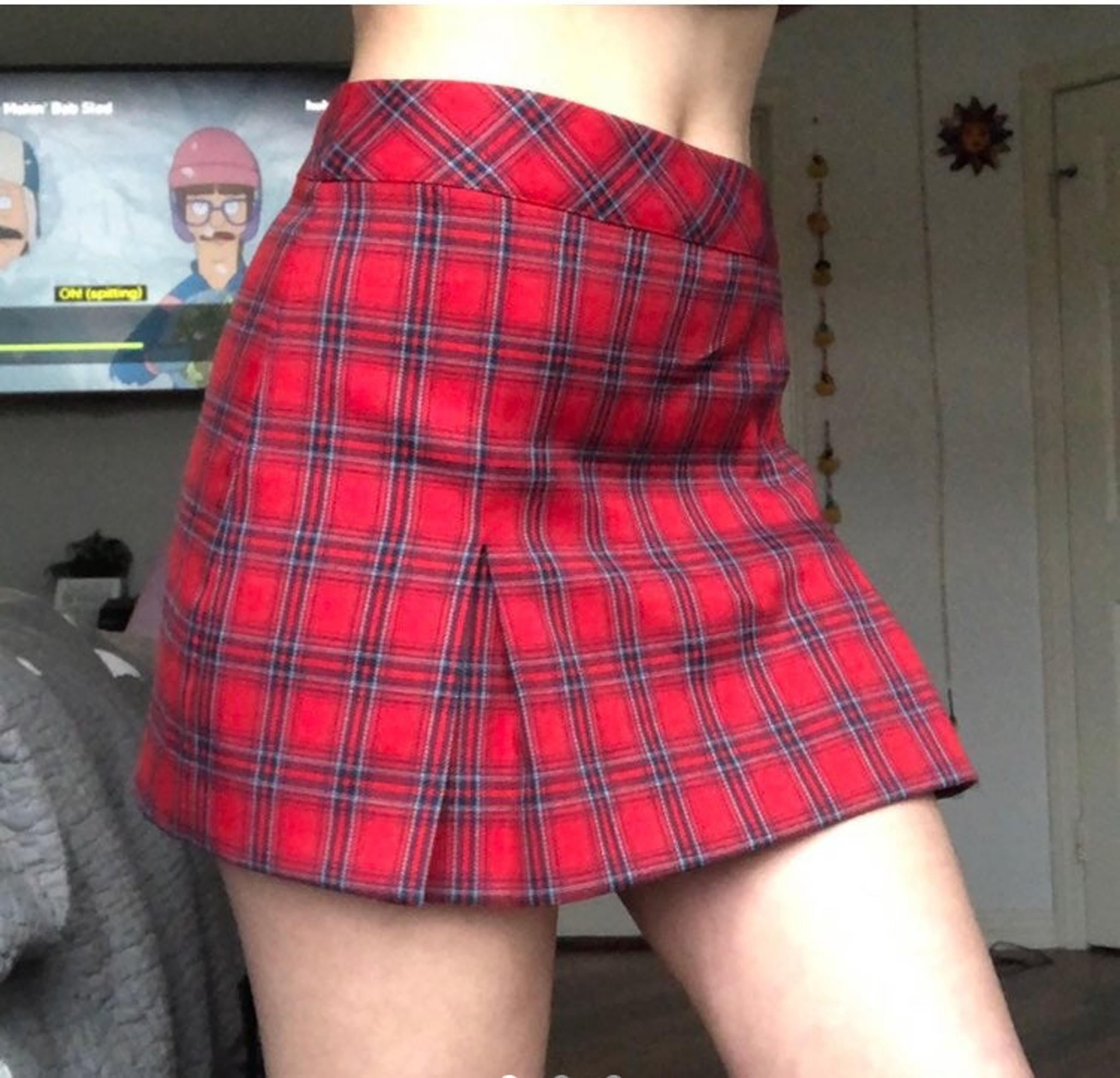 dELiA*s off the wall tartan mini skirt