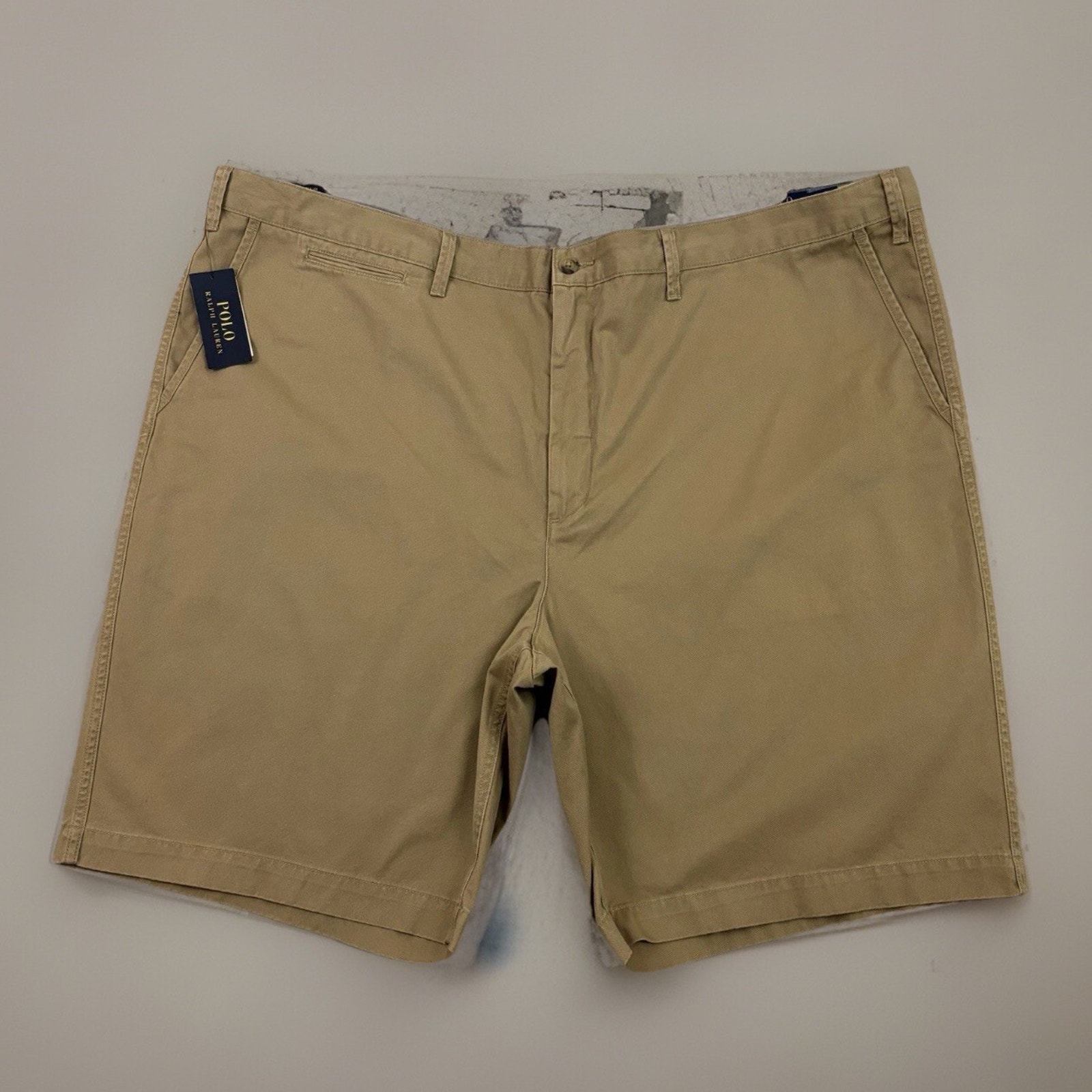 Polo Ralph Lauren Shorts Mens 50B Tan Chino Classic Fit Preppy NEW