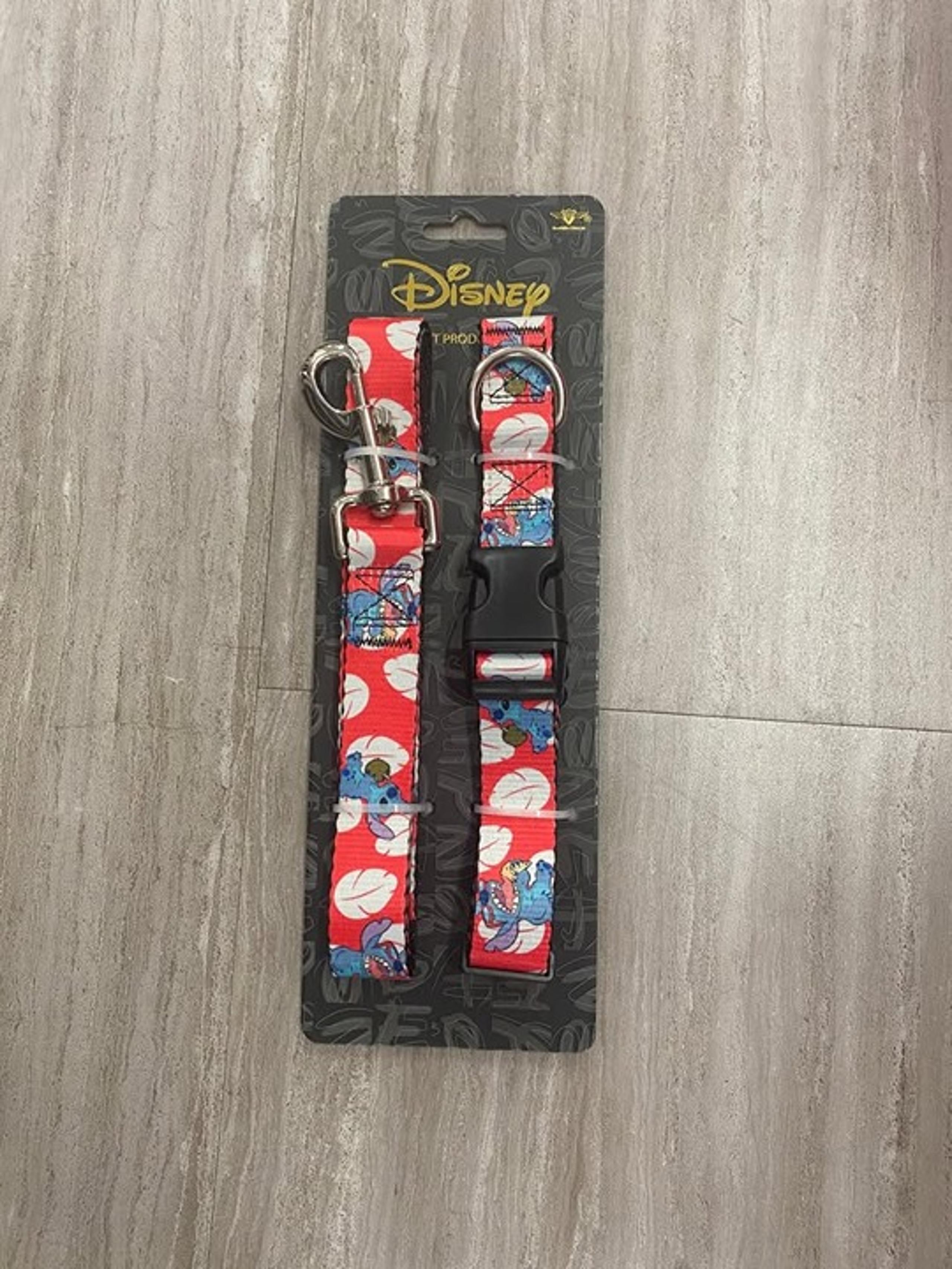 Stitch dog collar and leash - medium