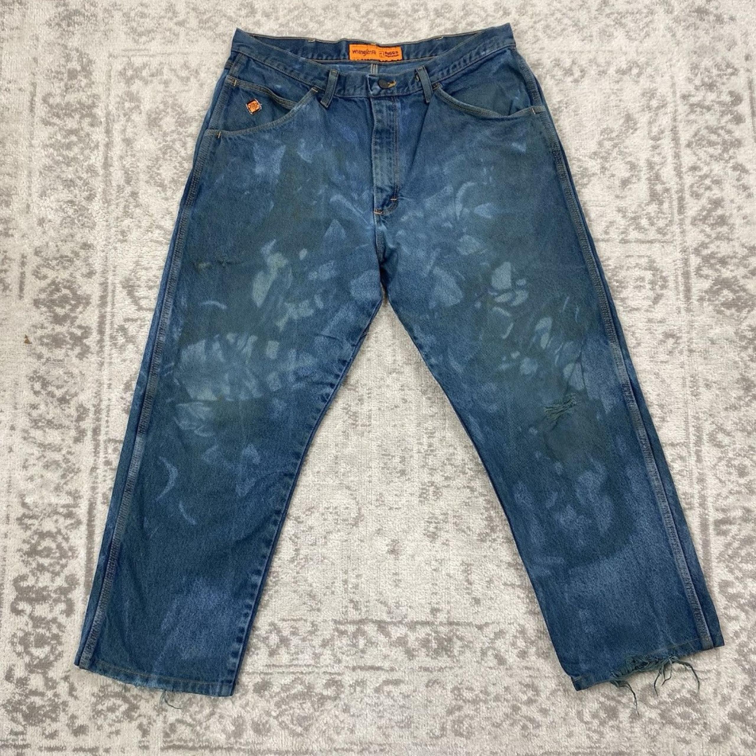 Wrangler FR Jeans Relaxed Fit Size Mens FR3W050 Riggs Work Wear Jeans Size 36x30