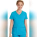 Purple Label by Healing Hands Juliet V-Neck Yoga Scrub Top & Pants Sz L