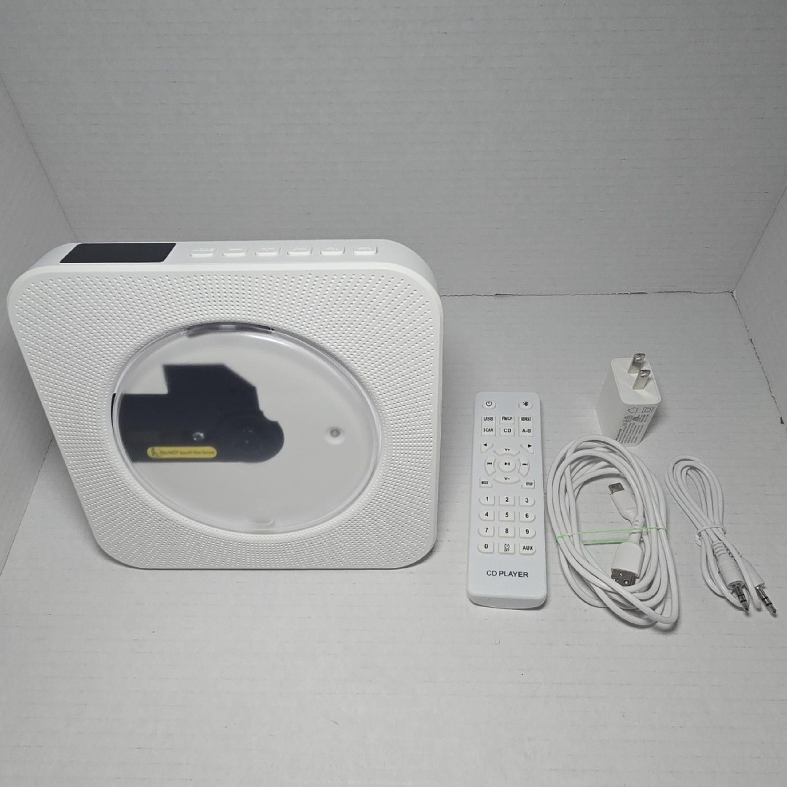 Desktop Vertical CD Player with Speakers HiFi Portable Bluetooth Aux KC-806