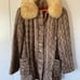 Vintage coat sherpa collar