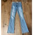 Denim Forum Aritzia The Jane High Rise Flare Light Blue Medium Denim Wash Size 2