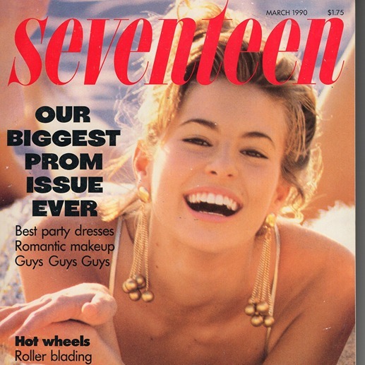 Seventeen Magazine March 1990 Biggest Prom Issue Ever Supermodel Niki Taylor