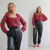 1980's Lizwear Tapered Leather Pants // Size Extra Small // 26 Waist