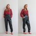 1980's Lizwear Tapered Leather Pants // Size Extra Small // 26 Waist