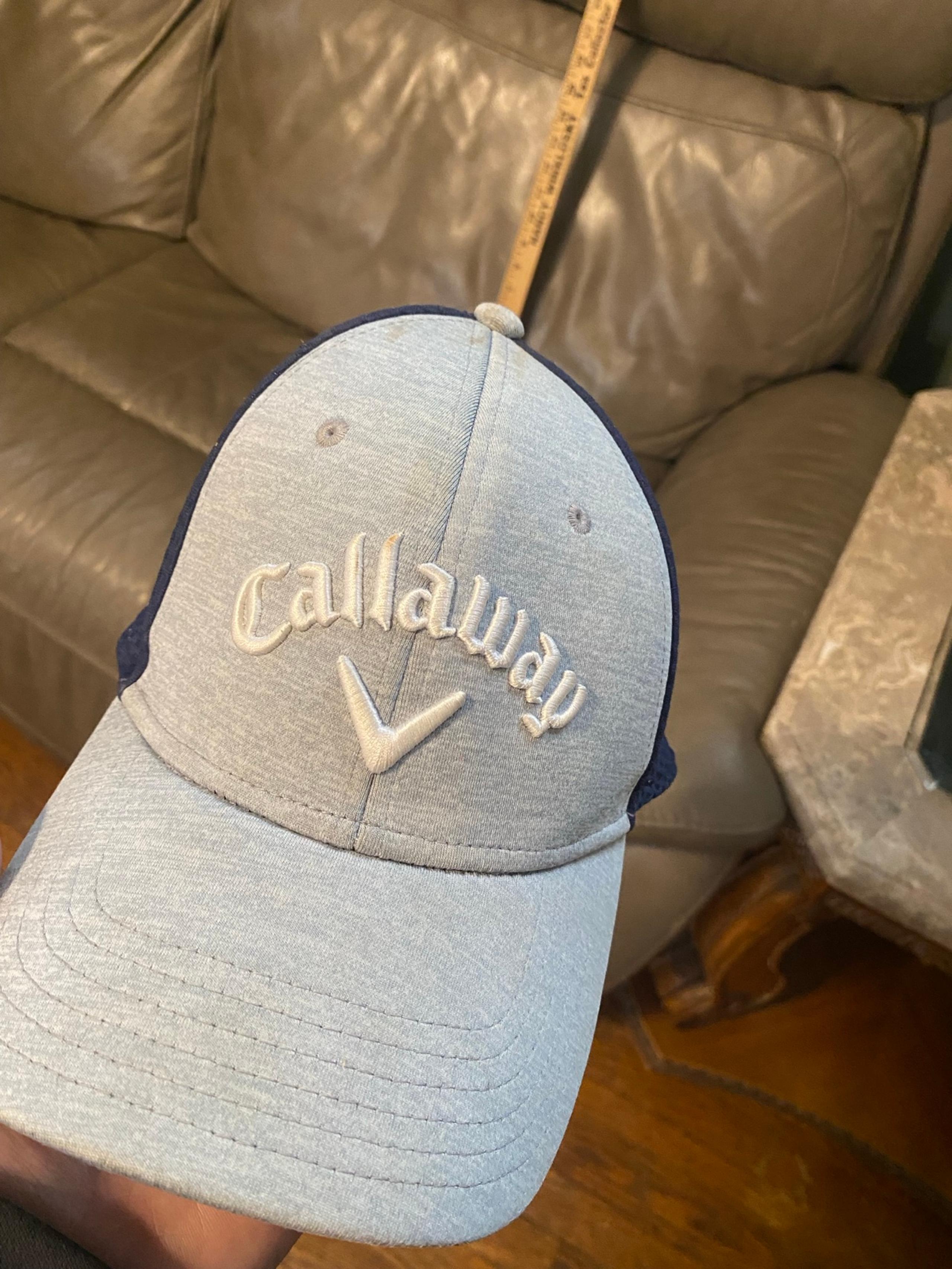 CALLAWAY Golf Mesh Fitted Hat Men's Grey Sunset Hills Country Club Cap Odyssey