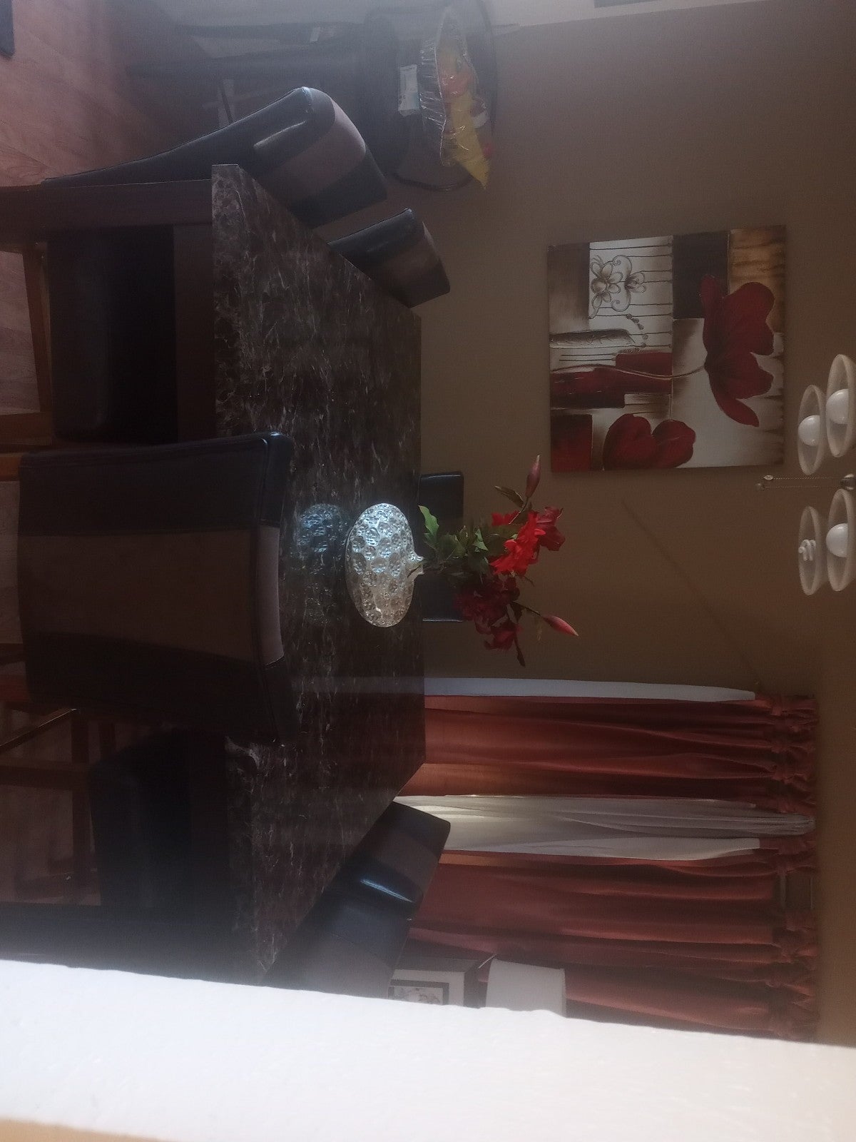 Dining table with chairs