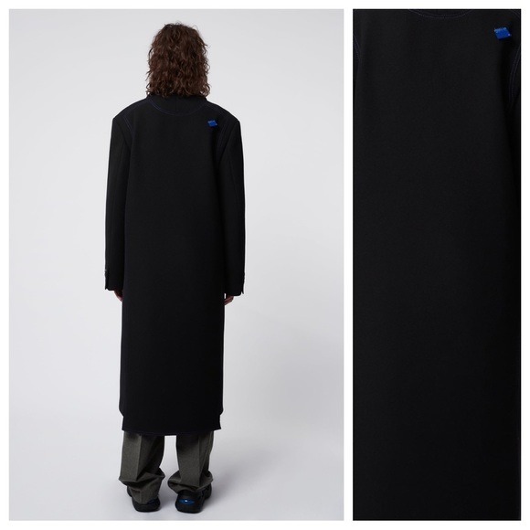 NWT. Zara & Ader Error Black Wool Blend Oversized Full Cut