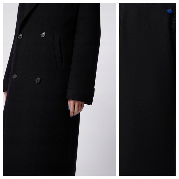 NWT. Zara & Ader Error Black Wool Blend Oversized Full Cut