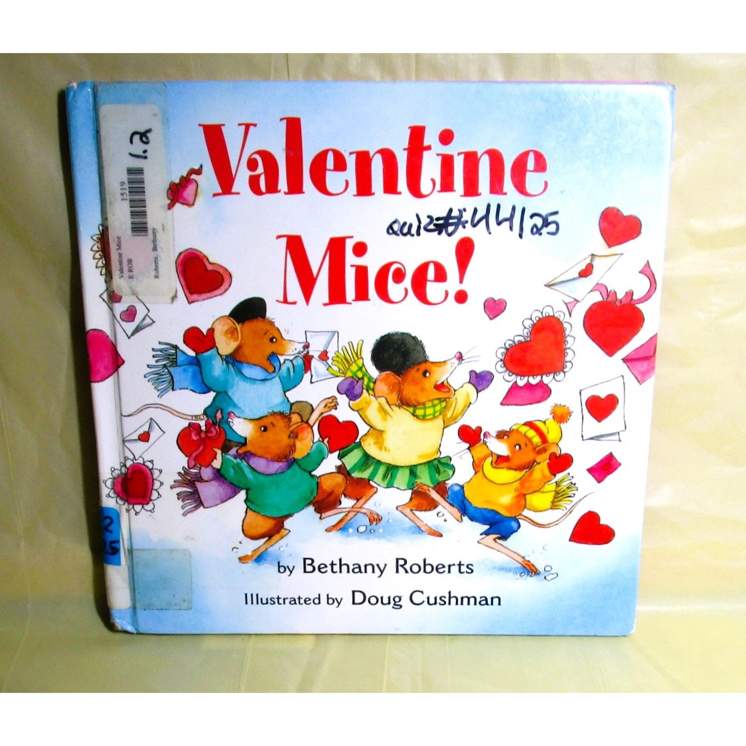 VALENTINE MICE! by Bethany Roberts 1997 Board Book Green Light Readers Level 1