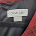Calvin Klein Dress Boho Snake Print 3/4 Ruffle Sleeve Mini Shift Red Sz 6