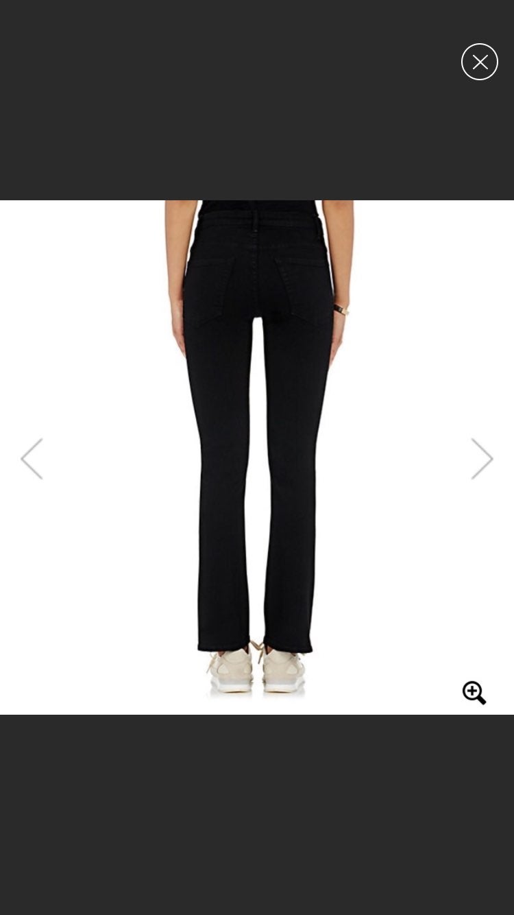 Helmut Lang Skinny Flare Cropped Jeans