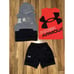 Under Armour UA Boys Youth Small Lot Shorts Tank Top Hoodie Dri-fit Cotton EUC