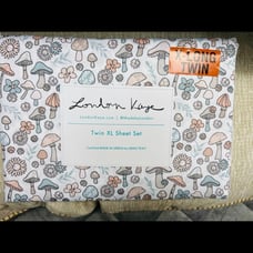 London Kaye Twin Mushroom sheet set