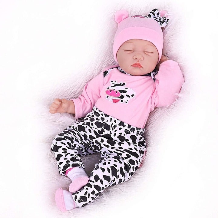 BZDOLL 55cm Soft Silicone Reborn Baby Girl 22 Inch Doll Toy Lifelike jytgdkjd