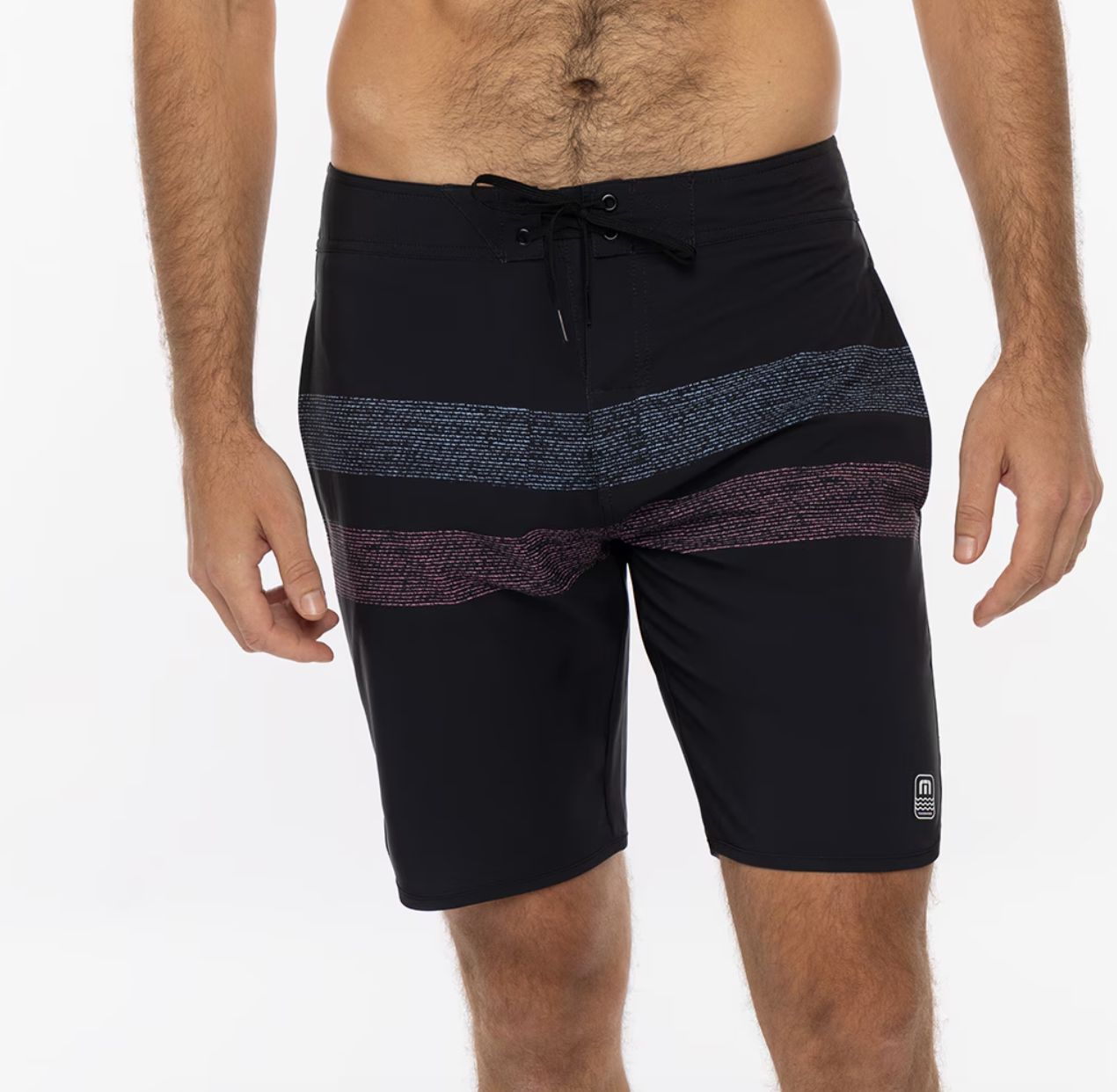 Travis Mathew Men's Al Carbon Boardshorts Black Swim Size 42 NWT 90