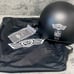 AHR German Style Motorcycle Half Helmet DOT Cruiser Chopper Skull Cap Size XS