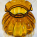 Vintage Amber Optic Melon Glass Hurricane Kerosene Oil Student Lamp Shade