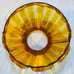 Vintage Amber Optic Melon Glass Hurricane Kerosene Oil Student Lamp Shade