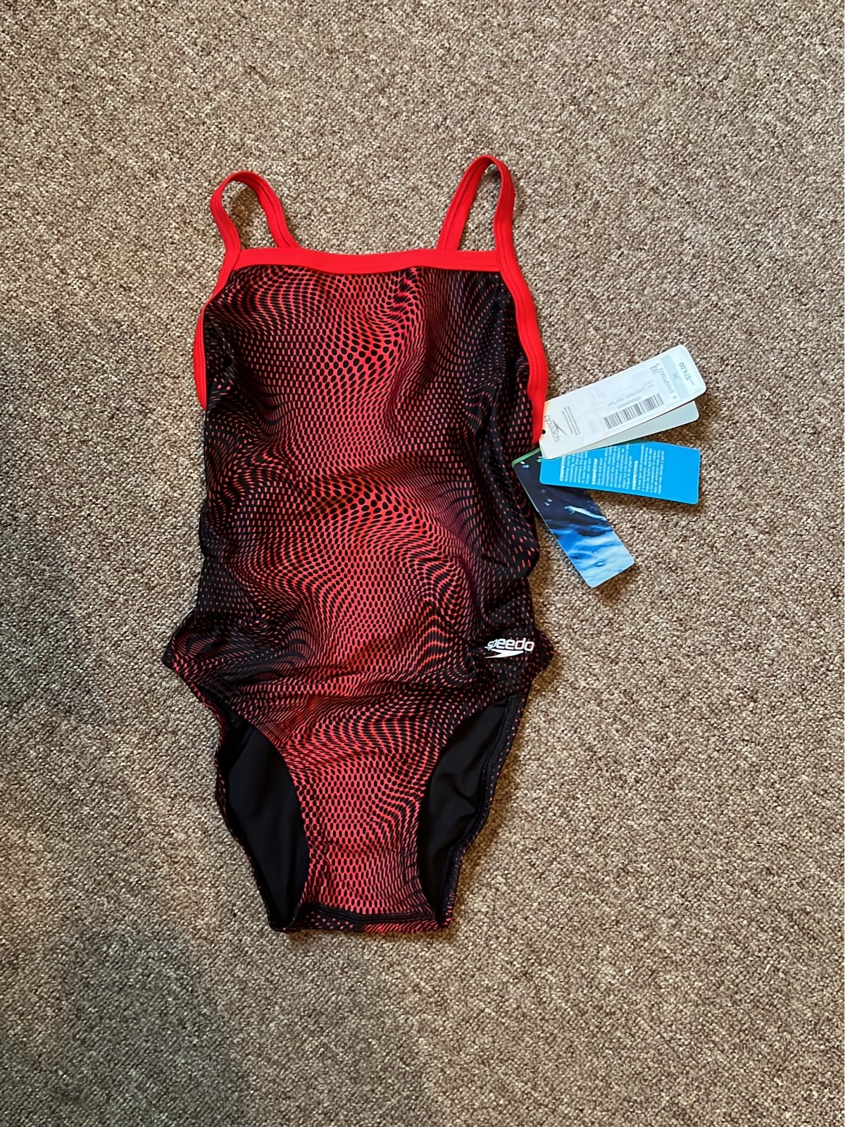 Speedo Powerflex Eco Red Promt 26 New Swimsuit