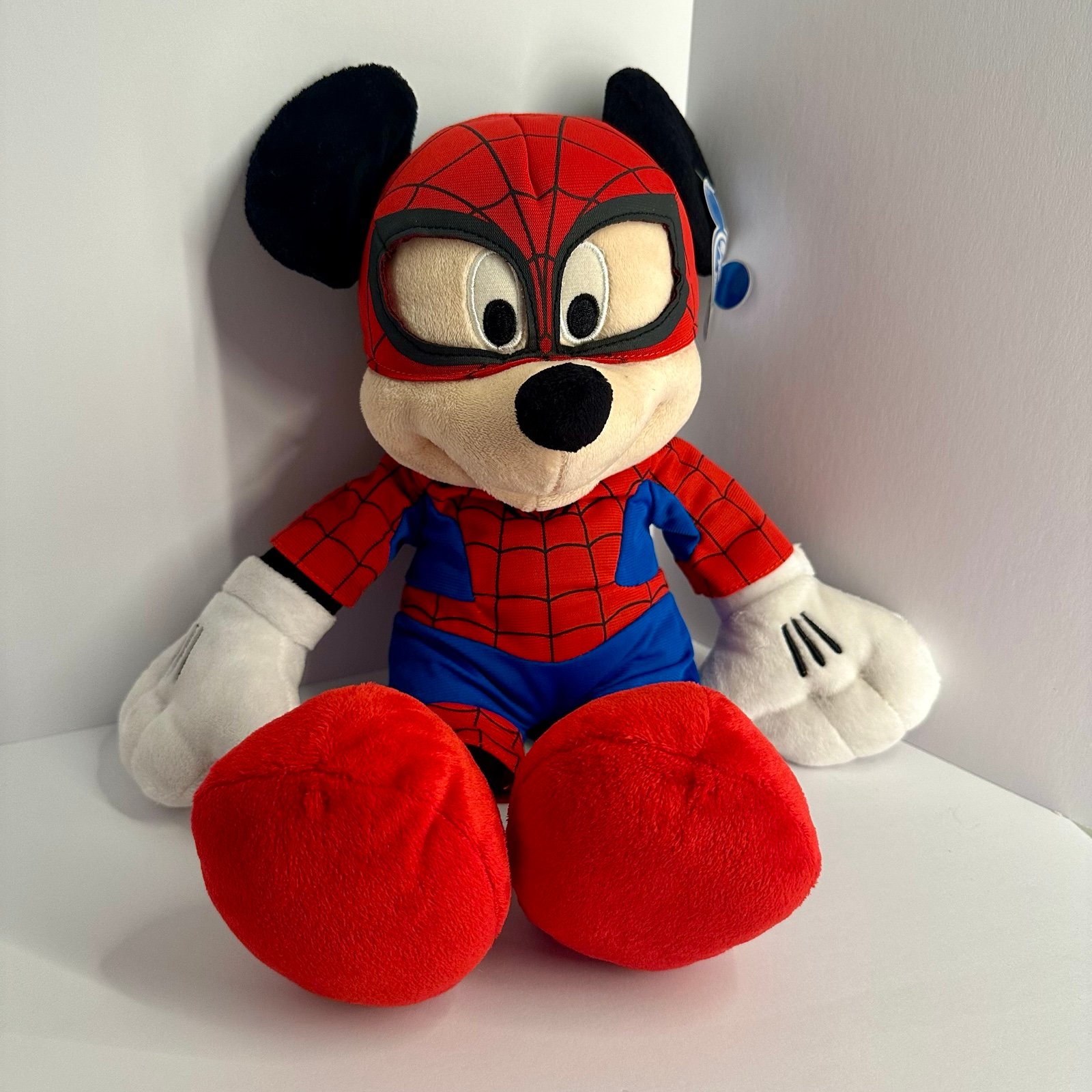 Mickey Mouse Spiderman Plush 15”