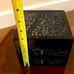 Vintage Hand Carved Wood Box Drawer Vanity Mirror